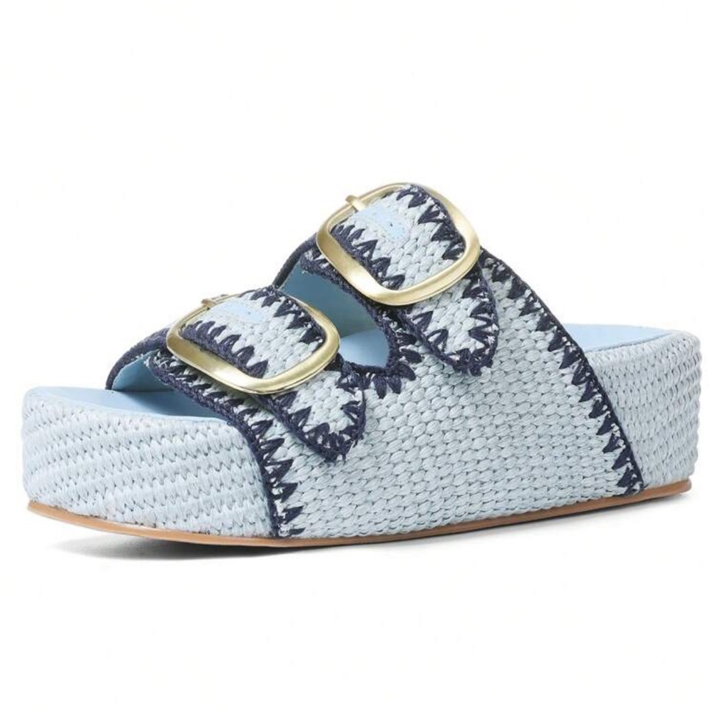 Stylish Blue Woven Women's Sandals